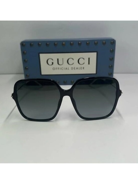 ?- New Authentic Gucci Grey Butterfly Ladies Sunglasses GG1267SA 001 60 main image 9